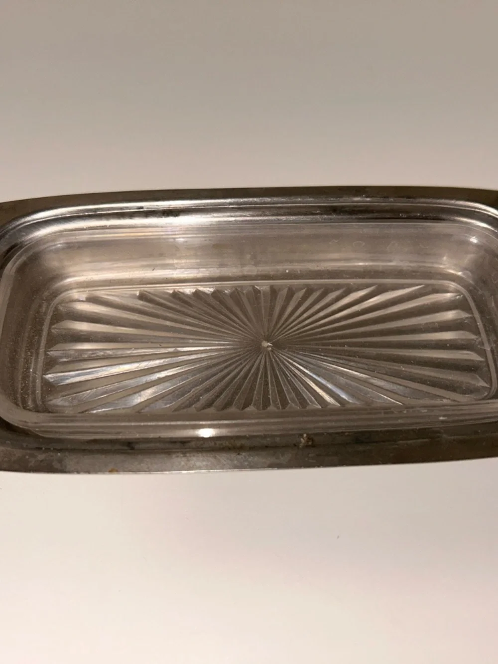 Vintage Stainless Steel Covered Butter Dish Made in Japan